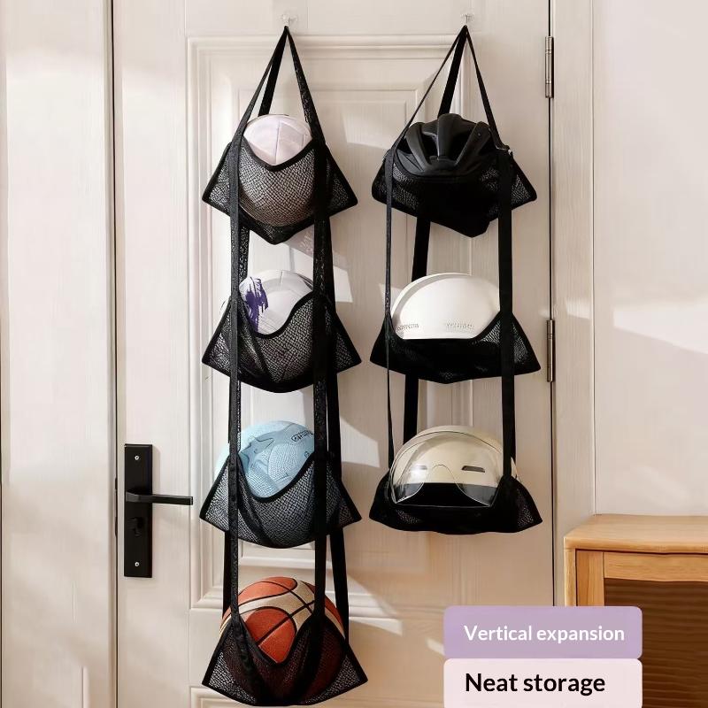 Sports Equipment Garage Storage - Держатель для футбольных мячей, настенная сетчатая
