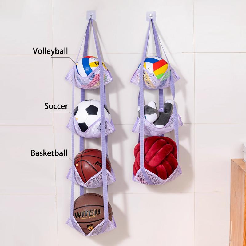 Sports Equipment Garage Storage - Новая настенная сумка-органайзер для хранения мячей