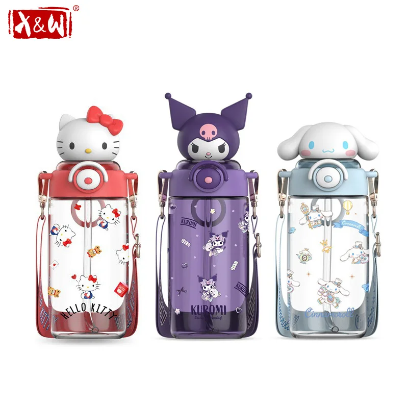 X Sports Equipment - Кружка-поильник X&W Kawaii Sanrio с соломинкой,