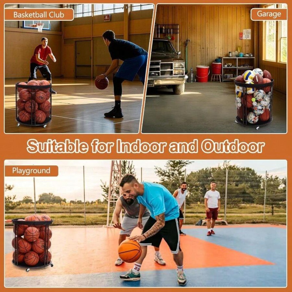 Прочный контейнер-тележка для  – обзор и цена Sports Equipment Garage Storage