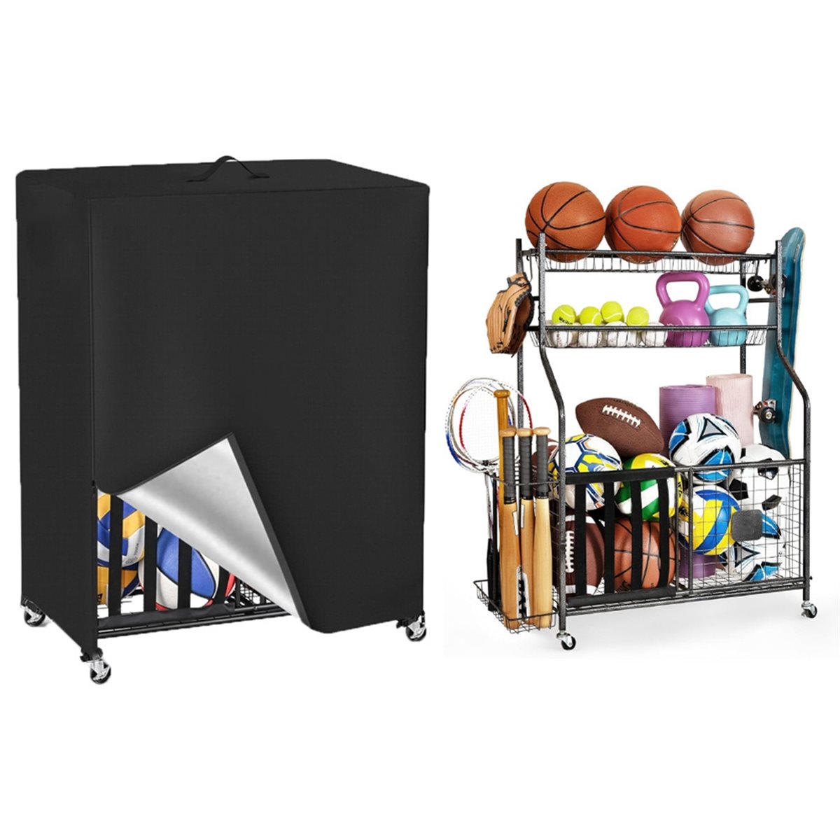 Чехол для баскетбольной стойки – обзор и цена Sports Equipment Garage Storage