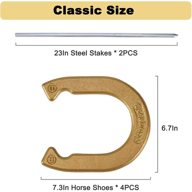 SpexDarxs Classic Horseshoes S – обзор и цена Horseshoe Game Set
