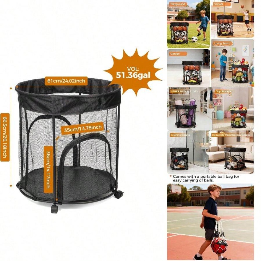 Тележка для хранения мячей объ – обзор и цена Sports Equipment Garage Storage