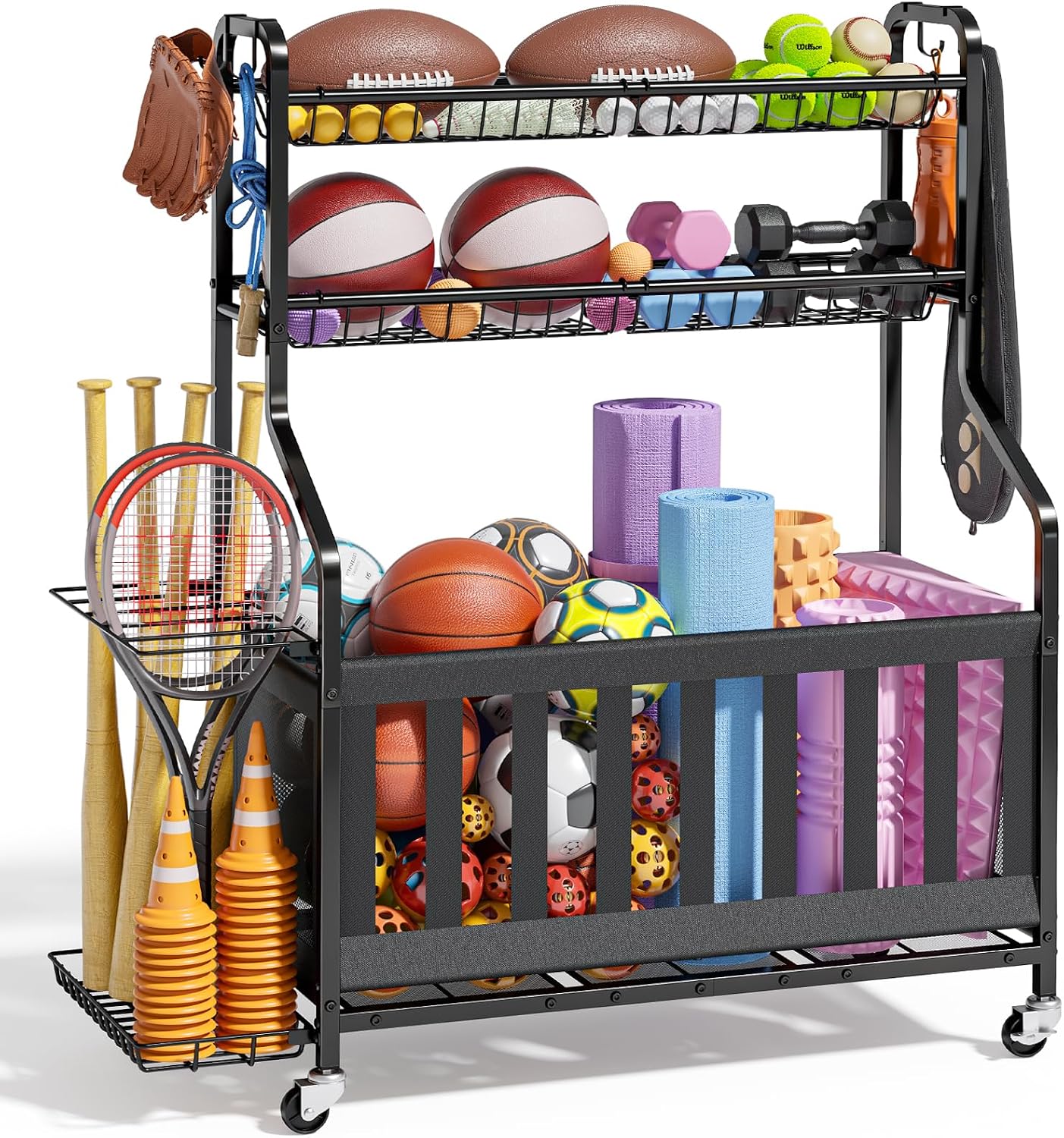 Органайзер для хранения спорти – обзор и цена Sports Equipment Garage Storage