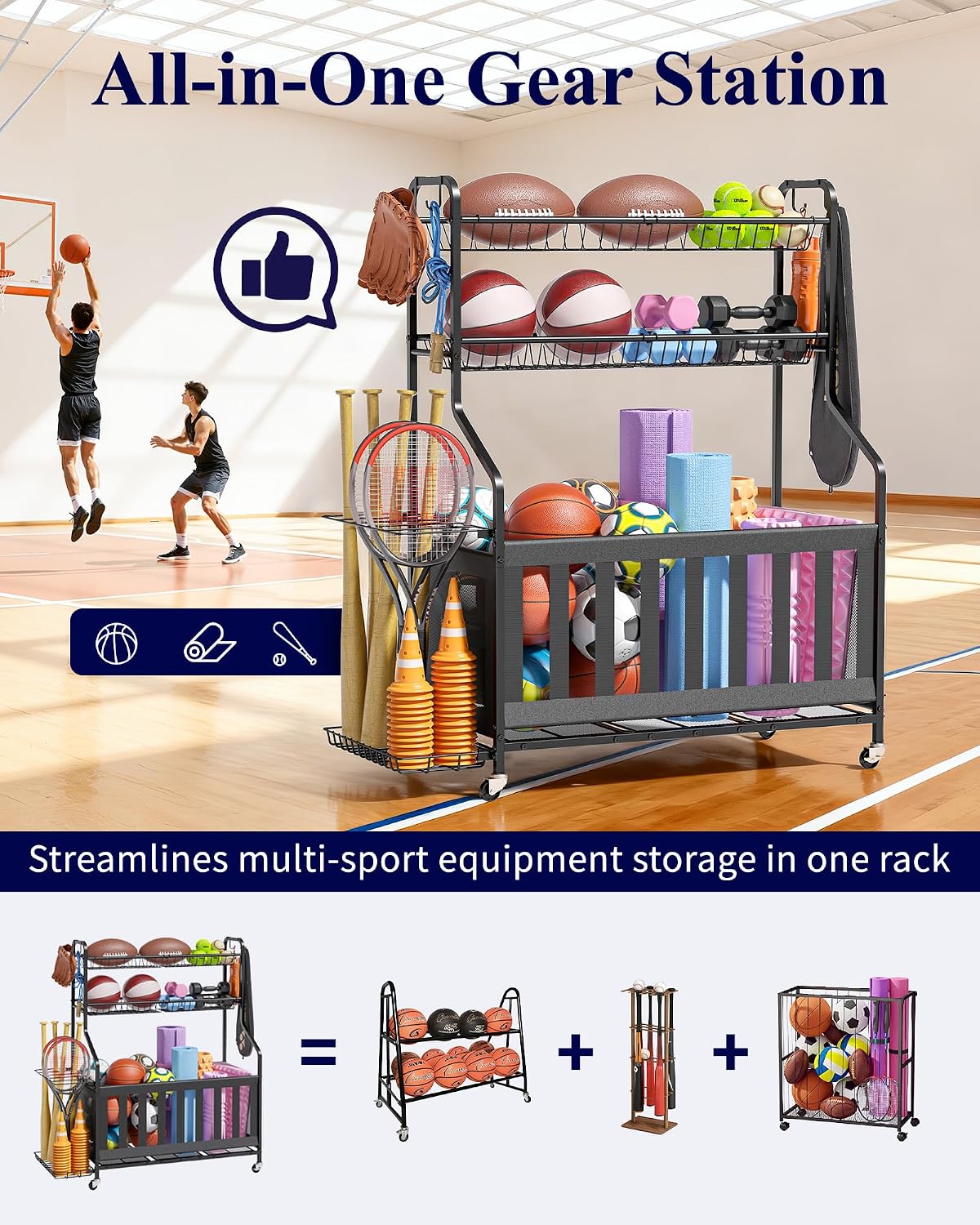 Органайзер для хранения спорти – обзор и цена Sports Equipment Garage Storage