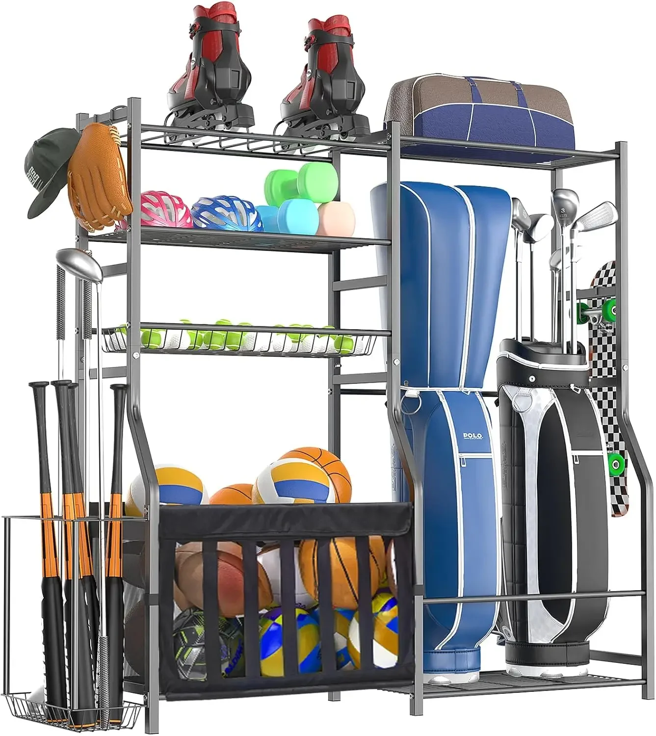Усиленный органайзер для спорт – обзор и цена Sports Equipment Garage Storage